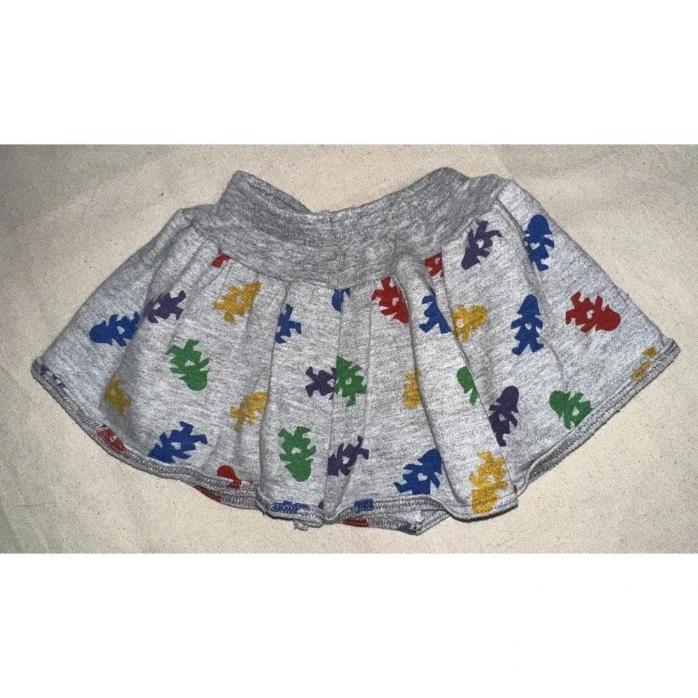 Carter's Vintage 80s 3T Girls Outfit Shirt Skirt‎ Children Around The World Red